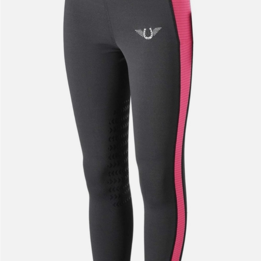 TuffRider Kid's Ventilated Knee Patch Riding Tights size girls Large